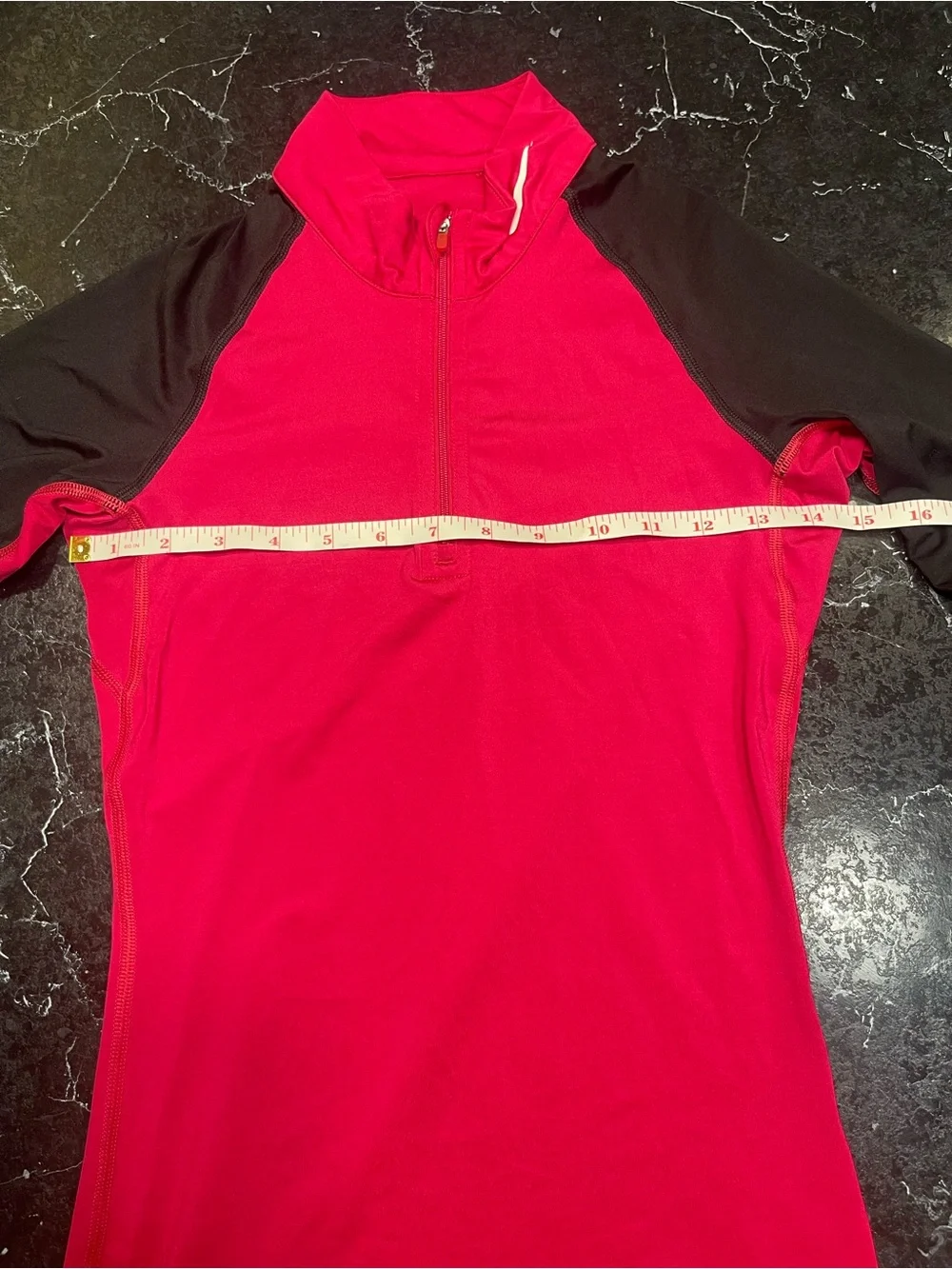 Nike Pro Dri-FIT Women’s Pink Black 1/4 Zip Athletic Running Top XS
